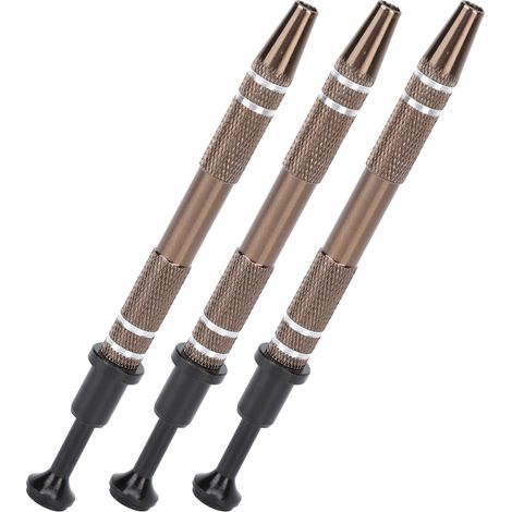 Pince à bijoux à 4 griffes en alliage noir (lot de 3), idéale pour saisir les petites pièces et manipuler les perles de piercing. (1/5)