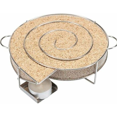 Générateur de Fumée Froid - Fumoir Spirale avec Support Stabilisateur pour Grill Gaz/Charbon - Pièce Maintal 21x18cm (1/5)