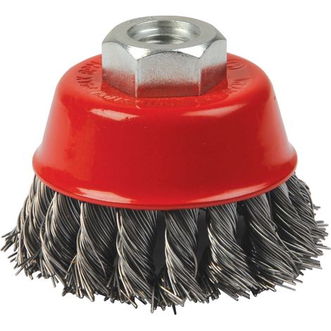 Silverline - Brosse Boisseau à Fils D'acier Torsadés - 75 Mm