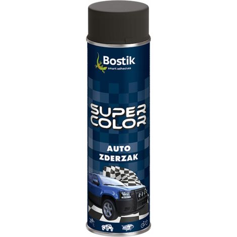 Peinture acrylique pour pare-chocs auto Bostik Super Color, noir mat, 500 ml (1/2)
