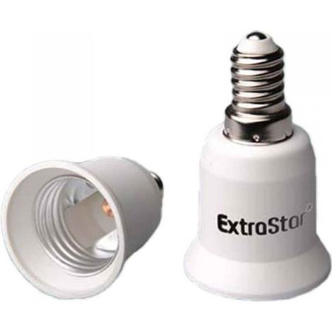 2 Pezzi Portalampade Adattatori Convertitore Lampada Attacco E14 a E27