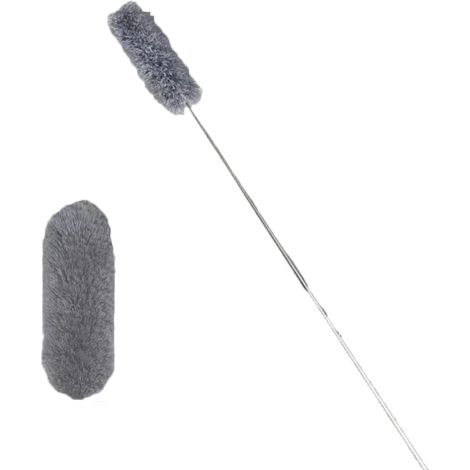 Plumeau télescopique lavable, manche télescopique en une seule pièce - Plumeau télescopique lavable, manche télescopique en une seule pièce (1/5)