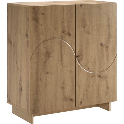 Aparador Roble artisan 67 x 34,5 x 75 cm Madera de ingeniería vidaXL (1/5)