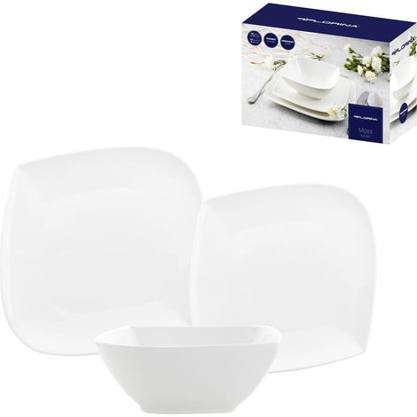 Florina Moss Teller, 18-teiliges Set / 6 Personen