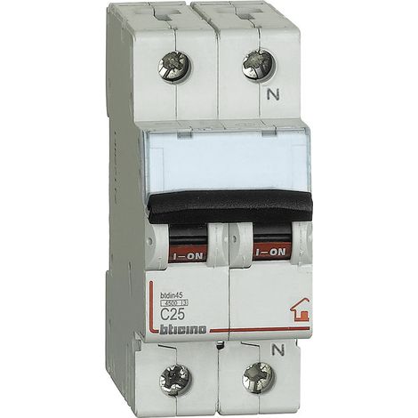 INTERRUTTORE MAGNETOTERMICO MODULARE BTICINO 1P+N Corrente