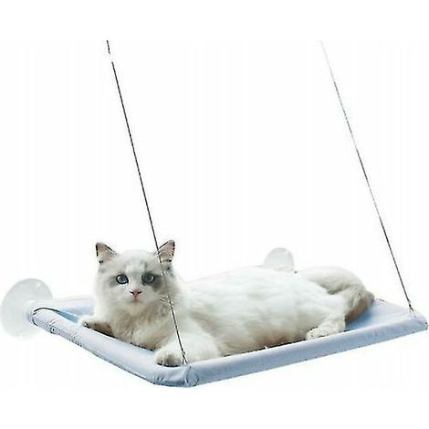 Le hamac à ventouse pour chat est amovible et lavable (1/4)