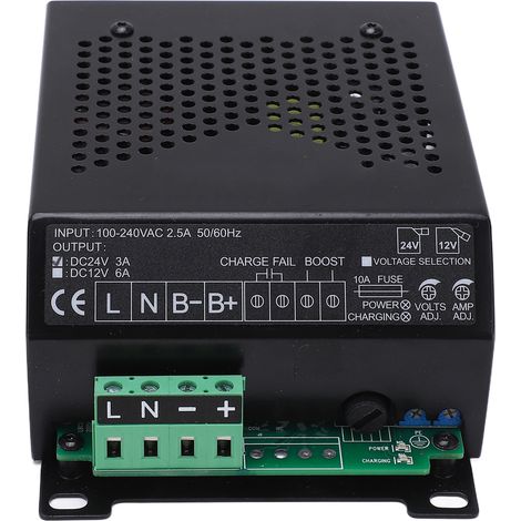 Chargeur de batterie LBC2403 pour générateur, alliage fer-aluminium, 100‑240V, chargeur d'accumulateur et dynamo. (1/5)