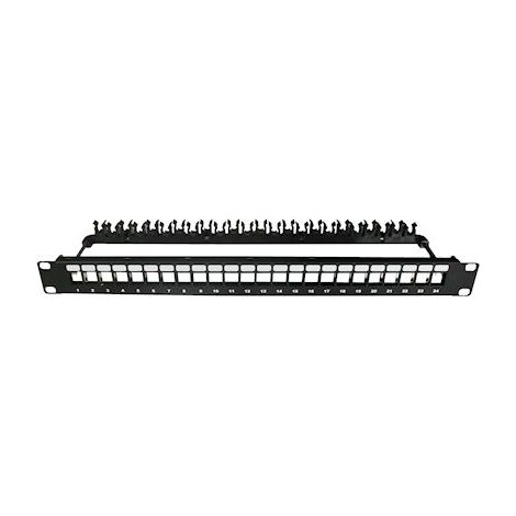 panneau premium - métal - a équiper - 24 ports - 1u - noir - gigamédia panvc6a24bk
