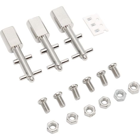 Lot de 3 interrupteurs à bascule robustes avec bouton, finition chromée mate, pour REVOX B77 B710 et STUDER A710 PR99 (1/4)