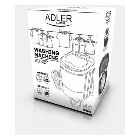 Adler AD 8051 lavatrice portatile blu bianca (1/10)