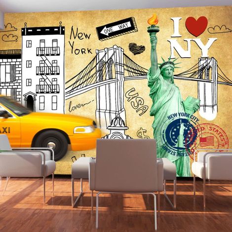 Papier Peint "One Way New York" 105 x 150 cm (1/2)