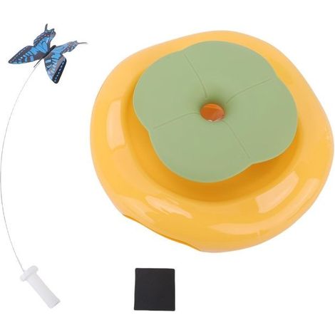 BelleRise - Jouet interactif chat – Rotation auto + papillon – divertissement – 22 cm (1/5)