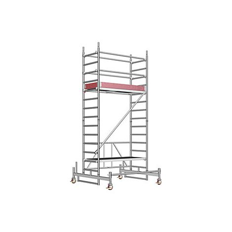 Andamio plegable de aluminio ZIFA plataforma de 1,80 x 0,75 m