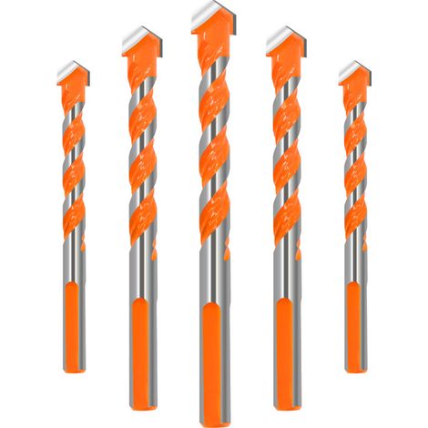 Jeu de forets à diamant, 5 pièces, pour carrelage, marbre, verre, perçage, scie à trous, céramique, noyau de perçage, 6-12mm, (1/5)