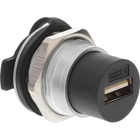 Adaptateur USB Femelle à Femelle Encastré avec Couvercle eur de Câble Flush Mount Résistant aux Environnements Industriels pour Récepteur AV et Appareils Plusieurs Styles (1/5)