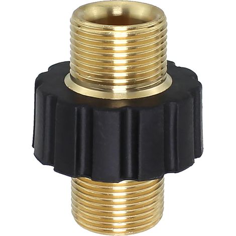 Raccord rapide pour tuyau de nettoyeur haute pression, connecteur mùle métrique M22, fiche 14 mm (1/4)