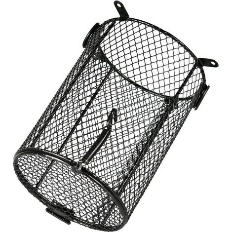 Schutzkäfig für Terrarienlampe, feines Netzgewebe, Metallgriff, für Reptilien (1/2)