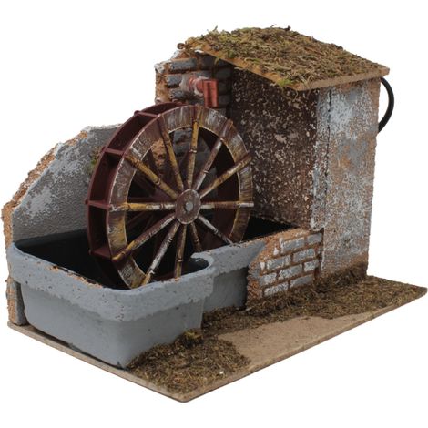 Mulino ad Acqua per Presepe con Pompa 20x14 cm 11325B (1/5)