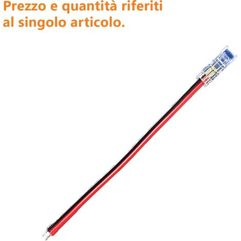 Connecteur Avec Câble Pour Rubans Led Slim Cob, Connexion Rapide Alimentation, Haute Conductivité Électrique, Design Compact Et Robuste (1/2)