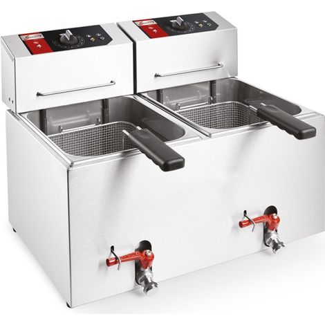 Friteuse de table électrique - 2 cuves - (2 x) 400 - Sofraca