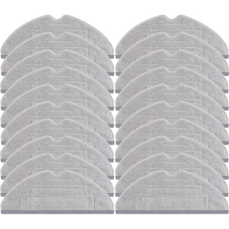 Chiffon de Robot Mop, Matériau en Microfibre, Entretien Facile, 20pcs (1/2)