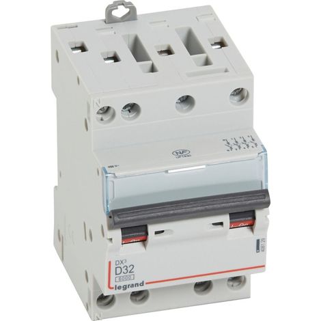 DX³ Disjoncteur 4P courbe D 32A 6kA/10kA 3M - LEG408129