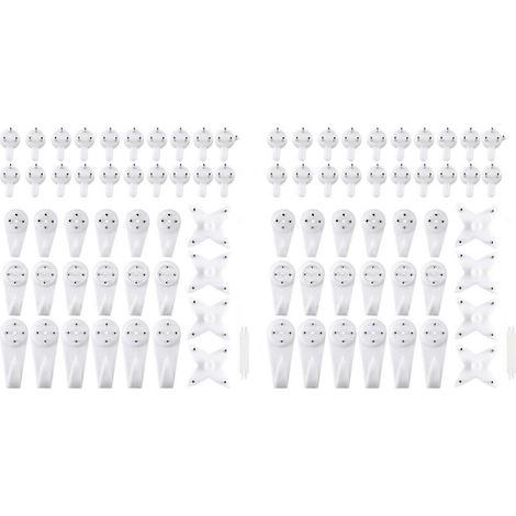 Packung mit 210 Bilderhaken, Befestigungsmaterial für Betonwände, Rahmen, Bilder- und Uhrenhalterungen. (1/5)