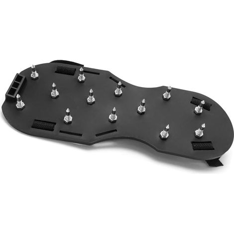 Chaussures à ongles – Utilisées comme aérateur de pelouse ou chaussures à chape – Chaussures à ongles pour scarificateur de pelouse – Chaussures à ongles pour scarificateur – (Noir) (1/5)