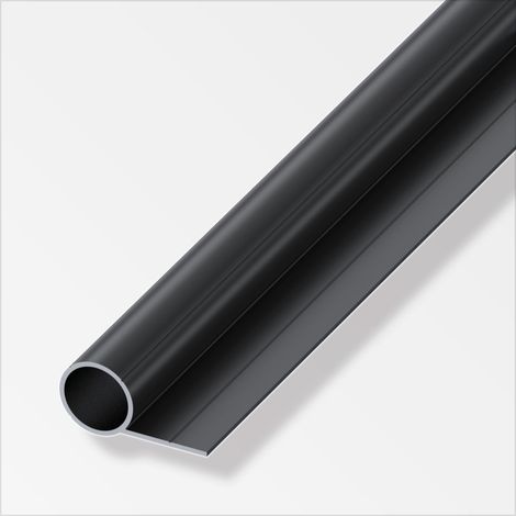alfer Combitech Rundrohr Aluminium mit 1 Schenkel Ø 23,5 mm x 1 m schwarz