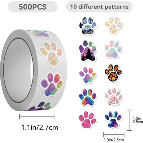 500 pcs/rouleau Autocollants de récompense anglais inspirés de Noël et Halloween pour enfants, autocollants graffiti pour vélo et compte à main JJT068 - couleur (1/5)