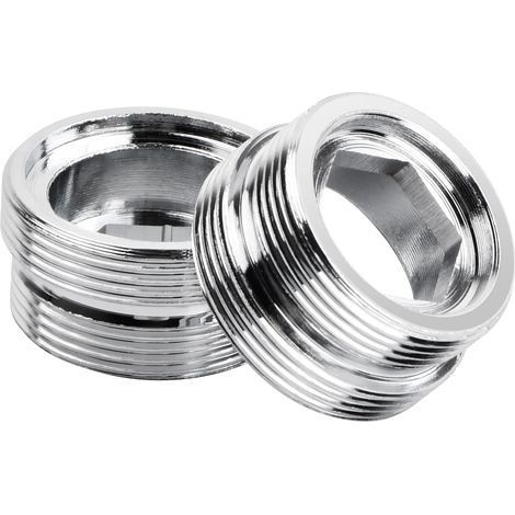 2 Adaptateur, Filetage Mâle Aluminium, Connecteur Aérateur M24-M22, Robinet Cuisine Purificateur (1/5)
