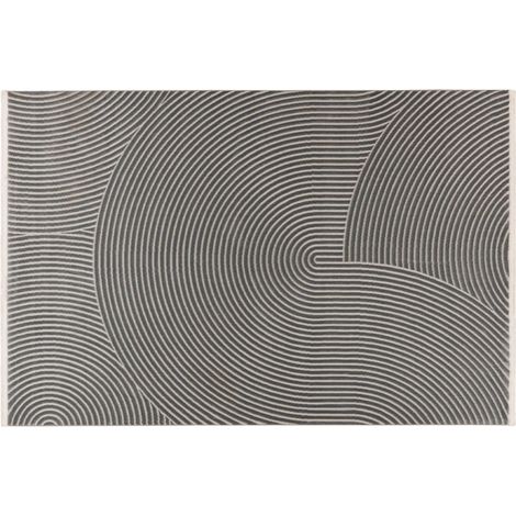 Telio - tapis rectangulaire motif abstrait - gris anthracite (1/5)