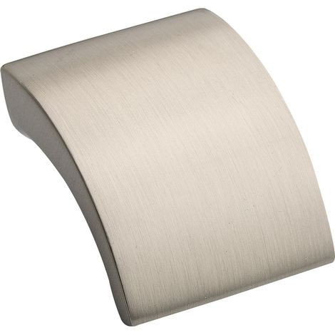 Möbelknopf TerraBreite 30mm Tiefe 25mm Möbelknauf Zinkguss Edelstahl Effekt