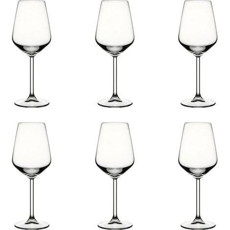 Weingläser Set (6 Stück, 350ml) - Serie Allegra - Klassisch & Elegant