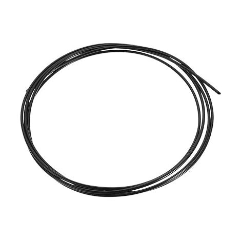 Nylon Line Hose Tube 2mm ID x 4mm OD 3m PA6 Nylon Tube Pneumatic Air Brake Tubes for Fluid Transfer Black (1/4)