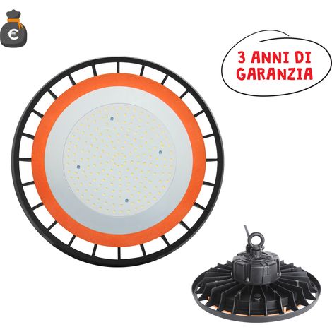 Alcapower Proiettore LED High Bay 250W 30000lm 4000K Luce Naturale 120° IP65 IK10: Soluzione di Illuminazione Industriale Alta Efficienza Energetica