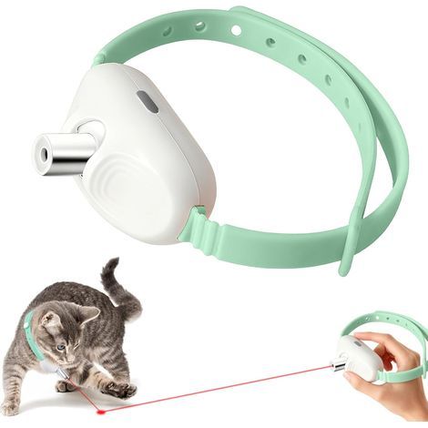 Collier pour Chat avecAmusement Automatique et Rechargeable, Modes d'Éclairage Ajustables, Collier Ajustable de 23 à 34 cm (1/5)