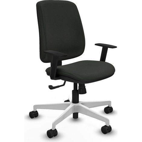 Chaise piqueras y crespo Alares noir tissu base blanche (1/2)