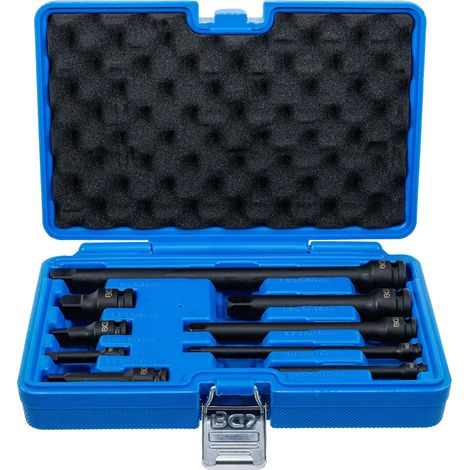BGS Kraft-Verlängerungs-Satz 6,3 mm (1/4") / 10 mm (3/8") / 12,5 mm (1/2") 9tlg. - 25145 (1/4)
