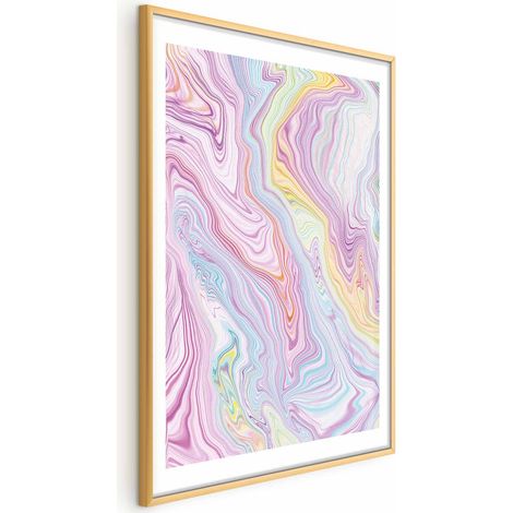 Poster – Bunter Traum – abstrakte Formen in Pastellfarben (1/4)