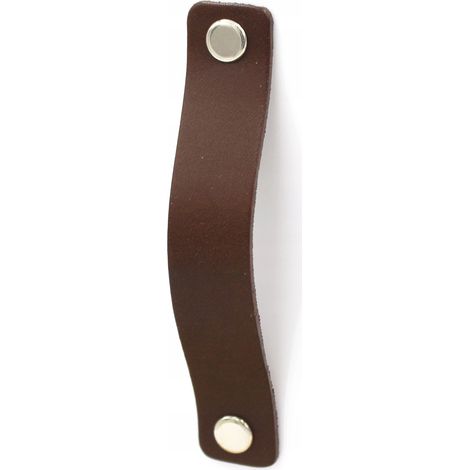 Maniglia per mobili in pelle 96 mm Maniglie per mobili MARRONE CIOCCOLATO 9,6 cm (1/4)