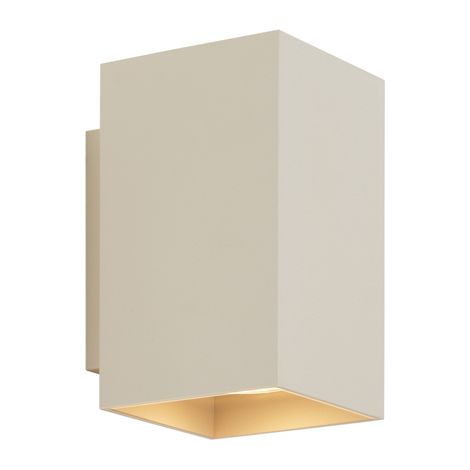 QAZQA sandy - Applique murale - 2 lumière - L 10 cm - Beige - Moderne - éclairage intérieur - Salon I Chambre I Cuisine I Salle à manger (1/5)