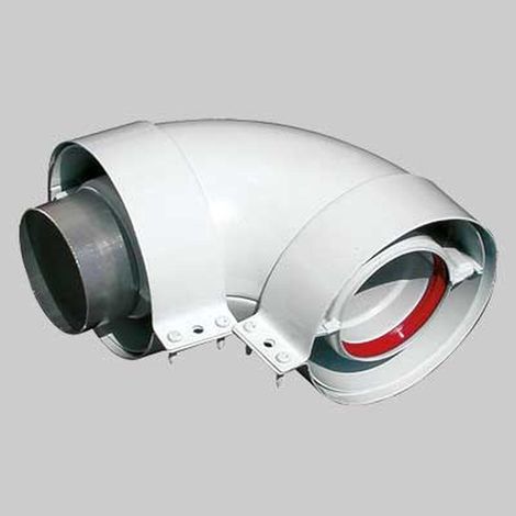 CURVA PER KIT COASSIALE A 90° - 60 - 100