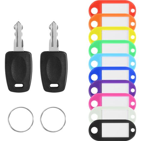 Master Key for TSA Lot de 2 clés TSA007/TSA002, couleur aléatoire, pour valise de serrure TSA, remplacement robuste pour TSA007/TSA002, couleur aléatoire, valise de voyage, serrure TSA, accessoires (1/4)