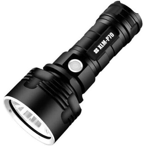 p70 lampe torche, 30000-100000 lumens haute puissance LED lampe de poche étanche ultra lumineuse, Lampe de poche XLM-P70 50W la plus puissante à 3 modes (Batterie unique, 50W-P70) (1/4)