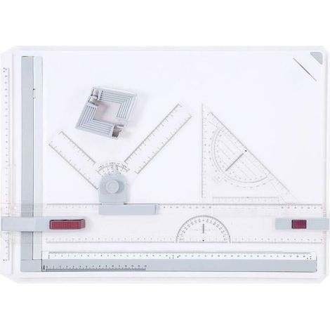 - Tavolo da disegno A3, tavolo da disegno DIN A3 con movimento parallelo, angolo regolabile per lavori professionali