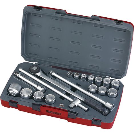 Jeu de douilles 3/4 19-50mm 18 pcs Teng Tools T3418-6