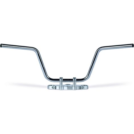 Manillar Apehanger de 22 mm, acero cromado pulido, TRW ZF Universal Classic