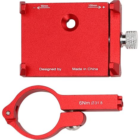 PRO1 Handyhalterung aus Aluminiumlegierung für Motorrad/Fahrrad, rotes Navigationszubehör (1/5)