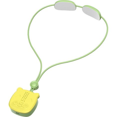 Masseur cervical électrique Online Store avec deux points de pression EMS, massage lymphatique, compresse chaude pulsée et masseur cervical vert
